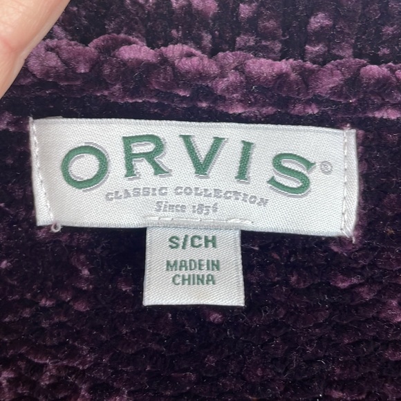 Orvis Plum/Purple Extremely Soft Ribbed Oversized Sweater - Size Small - Picture 10 of 12